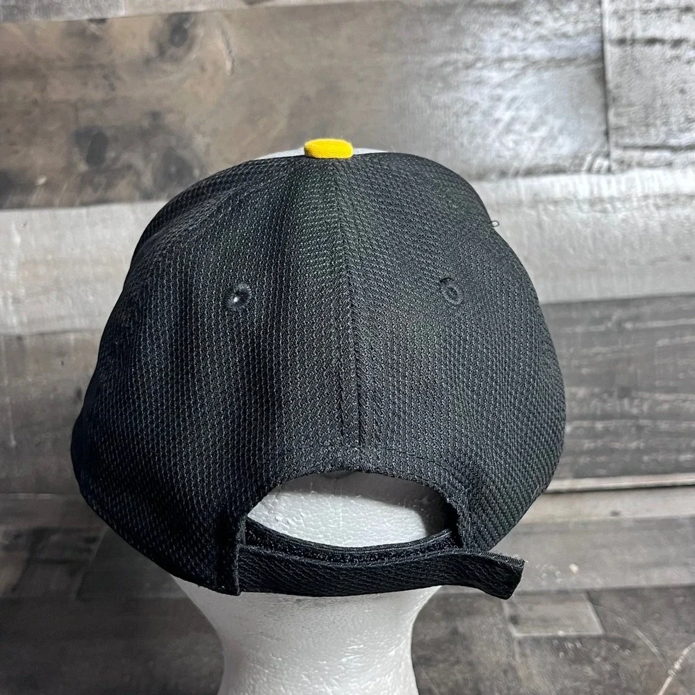 New Era Pittsburgh Pirates MLB Hat Grey Black Mesh Adjustable Baseball Cap